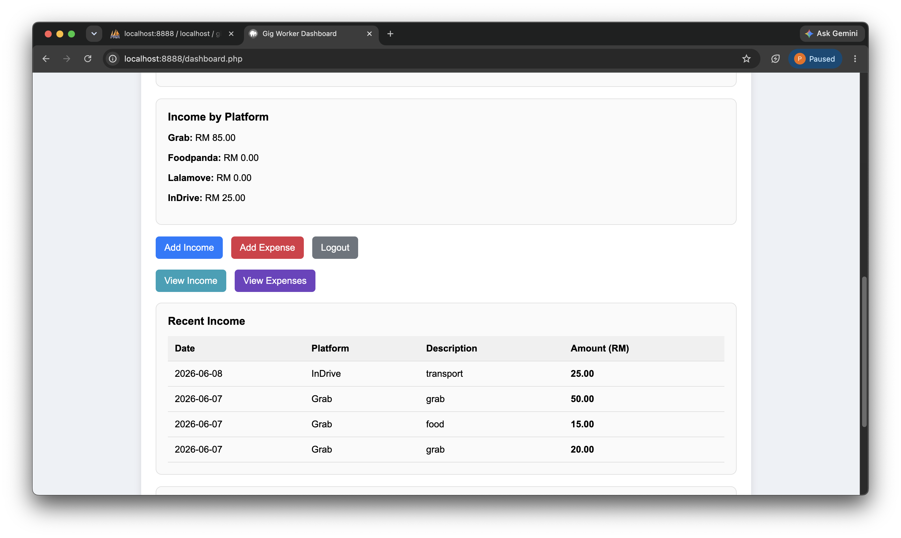Website Development Project